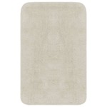 vidaXL Set covorașe baie, 2 piese, alb, textil vidaXL Set covorașe baie, 2 piese, alb, textil