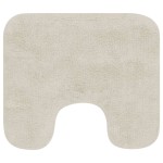vidaXL Set covorașe baie, 2 piese, alb, textil vidaXL Set covorașe baie, 2 piese, alb, textil
