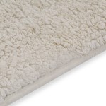 vidaXL Set covorașe baie, 2 piese, alb, textil vidaXL Set covorașe baie, 2 piese, alb, textil