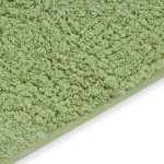 vidaXL Set covorașe baie, 2 buc., verde, material textil vidaXL Set covorașe baie, 2 buc., verde, material textil