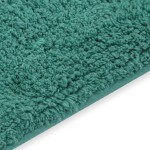 vidaXL Set covorașe baie, 2 buc., textil, turcoaz vidaXL Set covorașe baie, 2 buc., textil, turcoaz