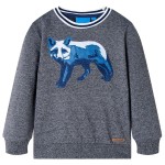 Bluzon pentru copii, bleumarin melanj, 92 Bluzon pentru copii, bleumarin melanj, 92
