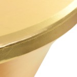 vidaXL Huse elastice de masă, 2 buc., auriu, 70 cm vidaXL Huse elastice de masă, 2 buc., auriu, 70 cm