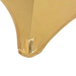 vidaXL Huse elastice de masă, 2 buc., auriu, 70 cm vidaXL Huse elastice de masă, 2 buc., auriu, 70 cm