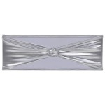 vidaXL Fundă de scaun elastică, 25 buc, cataramă cu diamante, argintiu vidaXL Fundă de scaun elastică, 25 buc, cataramă cu diamante, argintiu