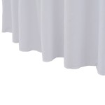 vidaXL Huse elastice de masă lungi, 2 buc., alb, 180x74 cm vidaXL Huse elastice de masă lungi, 2 buc., alb, 180x74 cm