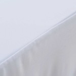 vidaXL Huse de masă elastice, 2 buc., alb, 183 x 76 x 74 cm vidaXL Huse de masă elastice, 2 buc., alb, 183 x 76 x 74 cm