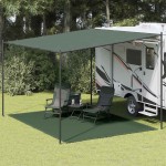 vidaXL Covor pentru cort, verde, 300 x 400 cm, HDPE vidaXL Covor pentru cort, verde, 300 x 400 cm, HDPE