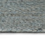 vidaXL Covor manual, verde măsliniu, 120 cm, iută, rotund