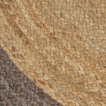 vidaXL Covor manual cu margine gri, 120 cm, iută