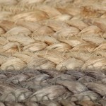 vidaXL Covor manual cu margine gri, 120 cm, iută