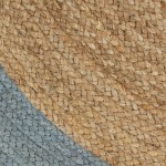 vidaXL Covor manual cu margine măslinie, 120 cm, iută