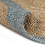 vidaXL Covor manual cu margine măslinie, 150 cm, iută vidaXL Covor manual cu margine măslinie, 150 cm, iută