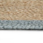 vidaXL Covor manual cu margine măslinie, 150 cm, iută vidaXL Covor manual cu margine măslinie, 150 cm, iută