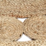 vidaXL Covor manual din iută împletită, 120 cm vidaXL Covor manual din iută împletită, 120 cm