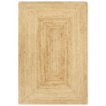 vidaXL Covor manual, natural, 120 x 180 cm, iută