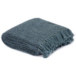 vidaXL Pătură decorativă, albastru indigo, 125 x 150 cm, bumbac vidaXL Pătură decorativă, albastru indigo, 125 x 150 cm, bumbac