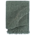 vidaXL Pătură decorativă, verde închis, 160 x 210 cm, bumbac vidaXL Pătură decorativă, verde închis, 160 x 210 cm, bumbac