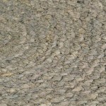 vidaXL Naproane, 4 buc., gri, 38 cm, iută, simplu, rotund