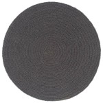 vidaXL Naproane, 6 buc., gri închis, 38 cm, bumbac, rotund vidaXL Naproane, 6 buc., gri închis, 38 cm, bumbac, rotund