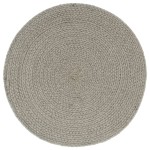 vidaXL Naproane, 4 buc., gri, 38 cm, bumbac, simplu, rotund vidaXL Naproane, 4 buc., gri, 38 cm, bumbac, simplu, rotund