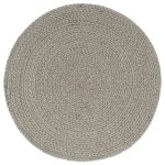 vidaXL Naproane, 6 buc., gri, 38 cm, bumbac, rotund vidaXL Naproane, 6 buc., gri, 38 cm, bumbac, rotund