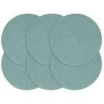 vidaXL Naproane, 6 buc., verde, 38 cm, iută, rotund vidaXL Naproane, 6 buc., verde, 38 cm, iută, rotund