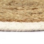 vidaXL Naproane, 4 buc., natural, 38 cm, iută și bumbac, rotund vidaXL Naproane, 4 buc., natural, 38 cm, iută și bumbac, rotund
