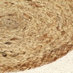 vidaXL Naproane, 4 buc., natural, 38 cm, iută și bumbac, rotund vidaXL Naproane, 4 buc., natural, 38 cm, iută și bumbac, rotund
