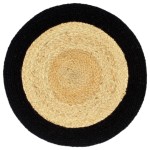 vidaXL Naproane, 6 buc., natural și negru, 38 cm, iută și bumbac vidaXL Naproane, 6 buc., natural și negru, 38 cm, iută și bumbac