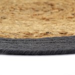 vidaXL Naproane, 4 buc., natural și antracit, 38 cm, iută și bumbac vidaXL Naproane, 4 buc., natural și antracit, 38 cm, iută și bumbac