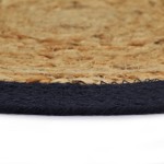 vidaXL Naproane, 4 buc., natural și bleumarin, 38 cm, iută și bumbac vidaXL Naproane, 4 buc., natural și bleumarin, 38 cm, iută și bumbac