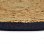 vidaXL Naproane, 6 buc., natural și bleumarin, 38 cm, iută și bumbac vidaXL Naproane, 6 buc., natural și bleumarin, 38 cm, iută și bumbac
