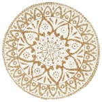 vidaXL Naproane, 6 buc., alb, 38 cm, iută, rotund vidaXL Naproane, 6 buc., alb, 38 cm, iută, rotund
