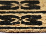 vidaXL Naproane, 4 buc., negru, 38 cm, iută, rotund vidaXL Naproane, 4 buc., negru, 38 cm, iută, rotund