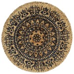 vidaXL Naproane, 4 buc., albastru închis, 38 cm, iută, rotund vidaXL Naproane, 4 buc., albastru închis, 38 cm, iută, rotund