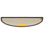 vidaXL Covorașe scări, 15 buc., 56x17x3 cm, maro cafea, semirotunde vidaXL Covorașe scări, 15 buc., 56x17x3 cm, maro cafea, semirotunde
