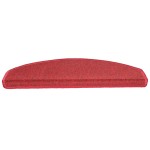 vidaXL Covorașe pentru trepte scară, 15 buc., vișiniu, 65x24x4 cm