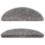 vidaXL Covorașe pentru scări, 15 buc., 56x17x3 cm, gri, semirotunde vidaXL Covorașe pentru scări, 15 buc., 56x17x3 cm, gri, semirotunde
