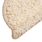 vidaXL Covorașe pentru scări, 15 buc., 56x17x3 cm, semirotunde, crem vidaXL Covorașe pentru scări, 15 buc., 56x17x3 cm, semirotunde, crem
