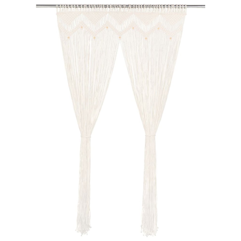 vidaXL Perdea macrame, 140 x 240 cm, bumbac