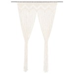 vidaXL Perdea macrame, 140 x 240 cm, bumbac