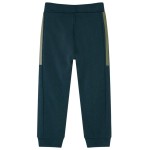 Pantaloni de trening pentru copii cu cordon verde mușchi 116 Pantaloni de trening pentru copii cu cordon verde mușchi 116