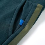 Pantaloni de trening pentru copii cu cordon verde mușchi 116 Pantaloni de trening pentru copii cu cordon verde mușchi 116