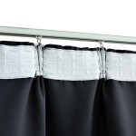 vidaXL Draperie opacă, negru, 290 x 245 cm, cu cârlige vidaXL Draperie opacă, negru, 290 x 245 cm, cu cârlige