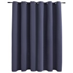 vidaXL Draperie opacă cu inele metalice, antracit, 290 x 245 cm vidaXL Draperie opacă cu inele metalice, antracit, 290 x 245 cm