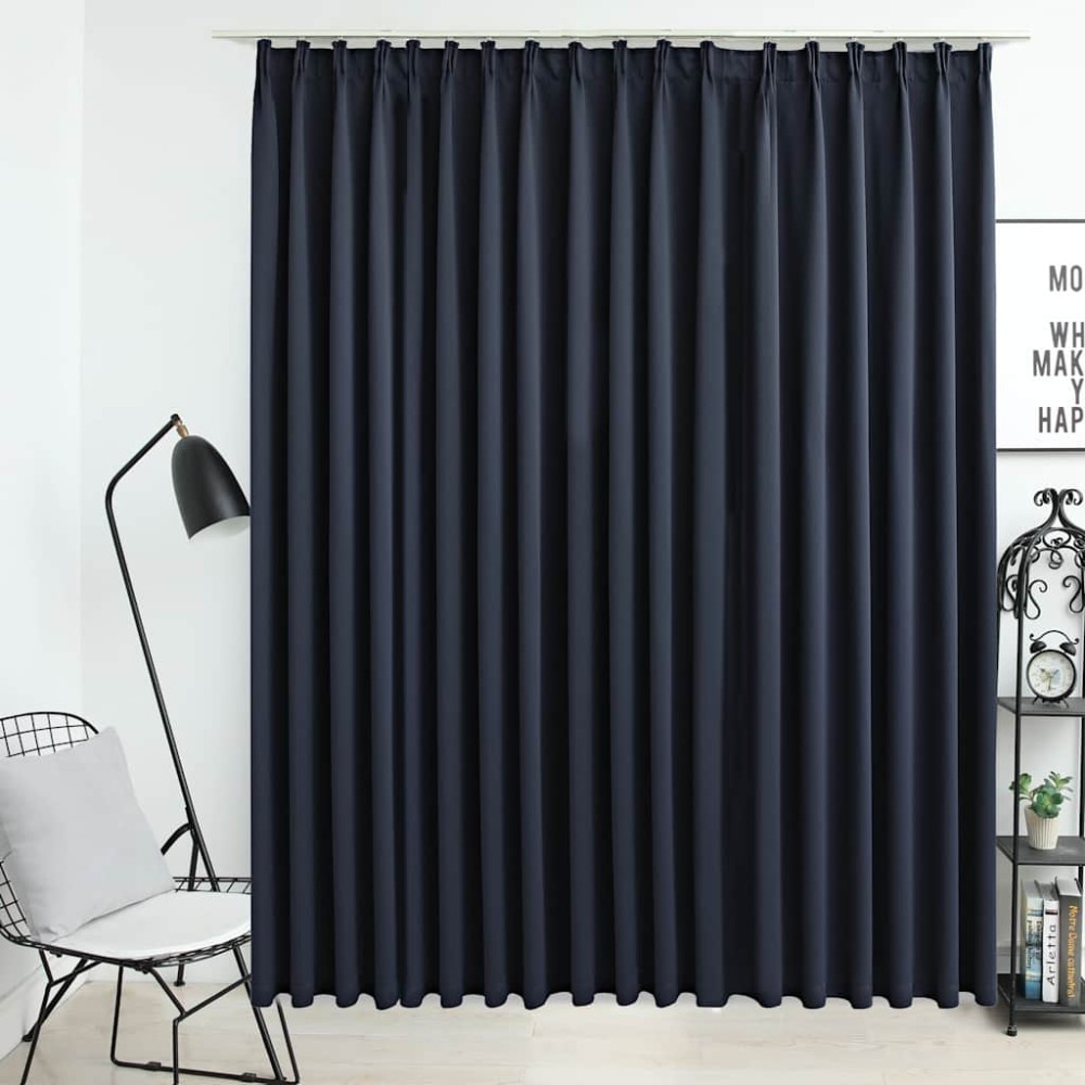 vidaXL Draperie opacă, antracit, 290 x 245 cm, cu cârlige