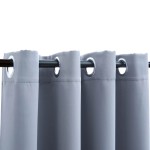 vidaXL Draperii opace cu inele metalice, 2 buc., gri, 140 x 245 cm vidaXL Draperii opace cu inele metalice, 2 buc., gri, 140 x 245 cm