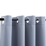 vidaXL Draperie opacă cu inele metalice, gri, 290 x 245 cm vidaXL Draperie opacă cu inele metalice, gri, 290 x 245 cm