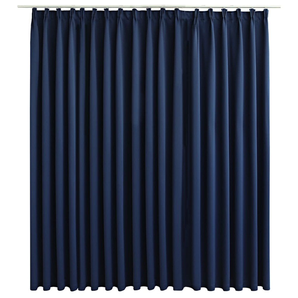 vidaXL Draperie opacă, albastru, 290 x 245 cm, cu cârlige